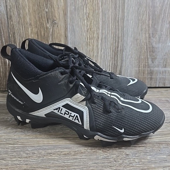 Nike Other - Nike Cleats Men 8 Black White Alpha Menace 3 Shark Football CV0582-001 Flaw